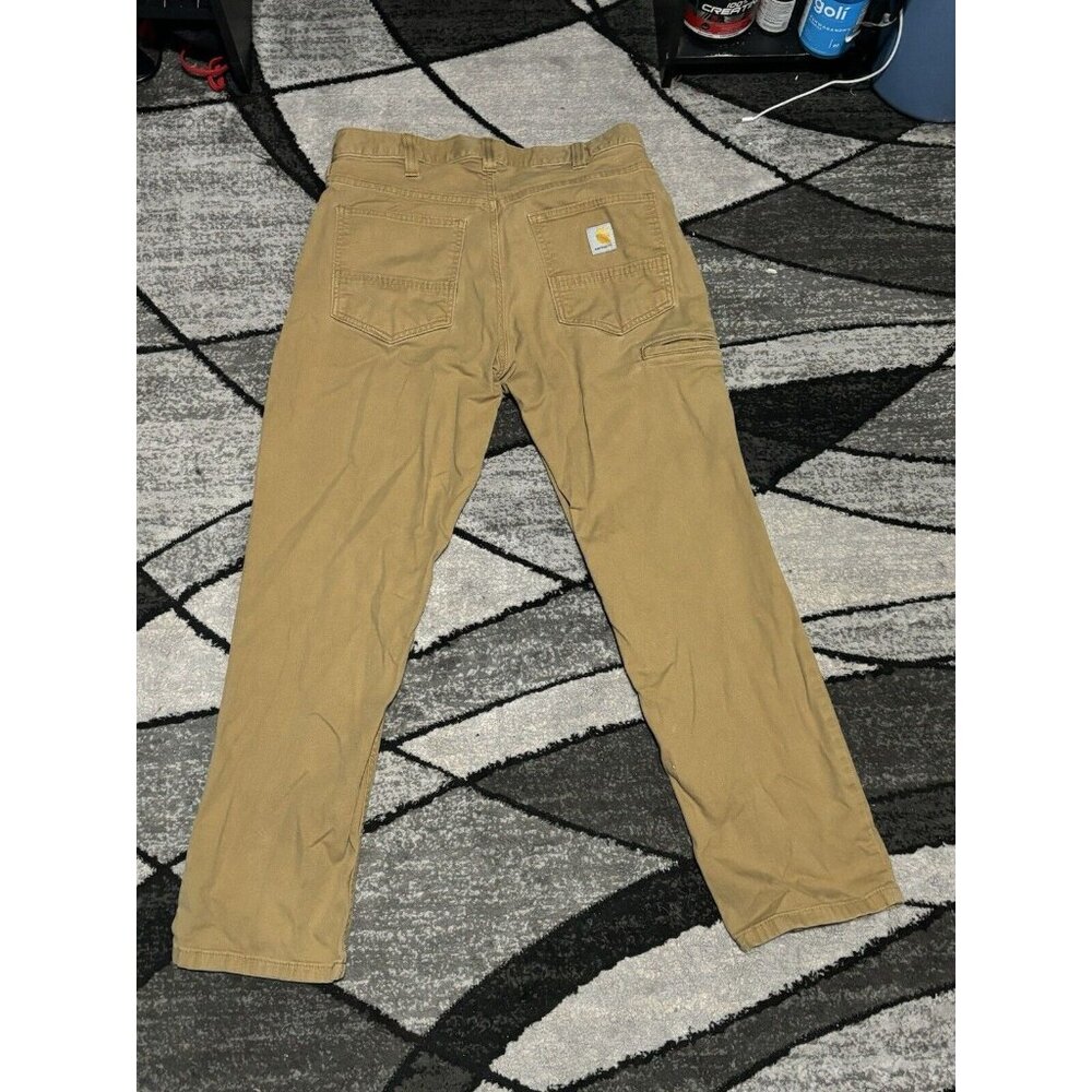 Size 32 X 30 Carhartt Relaxed Fit Work Style Tan Pants